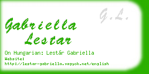 gabriella lestar business card